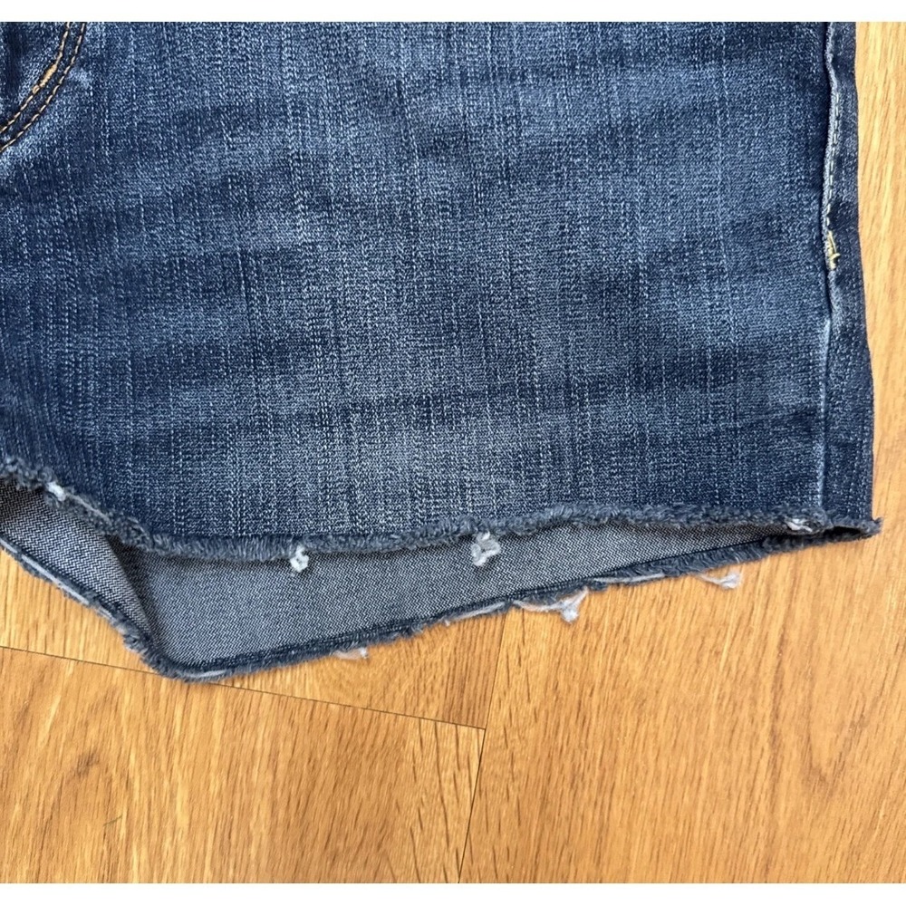 Silver Jeans Suki Denim Shorts Women 28 Blue Mid Rise Cut Off Embroidered Pocket - Picture 10 of 16
